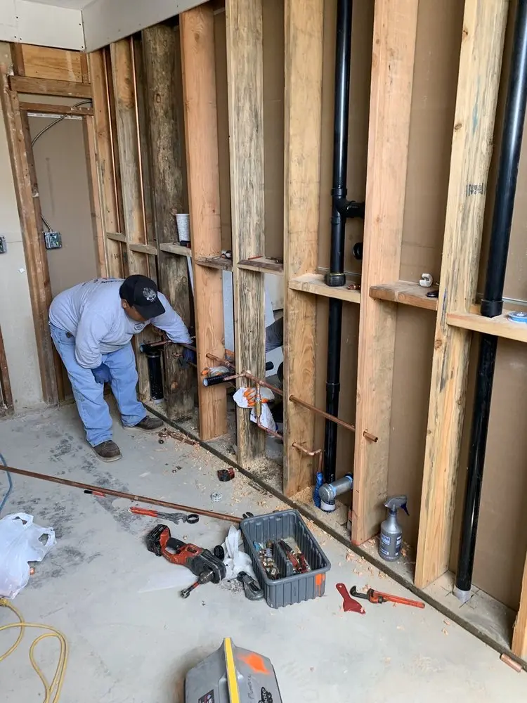 Commercial rough-in plumbing for Water Heater Replacement in Eddington Park
